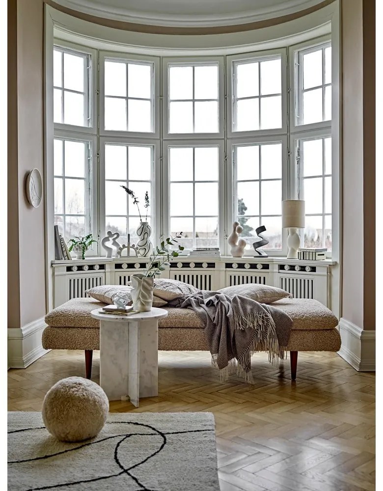 Бежов шезлонг от букле Pione – Bloomingville