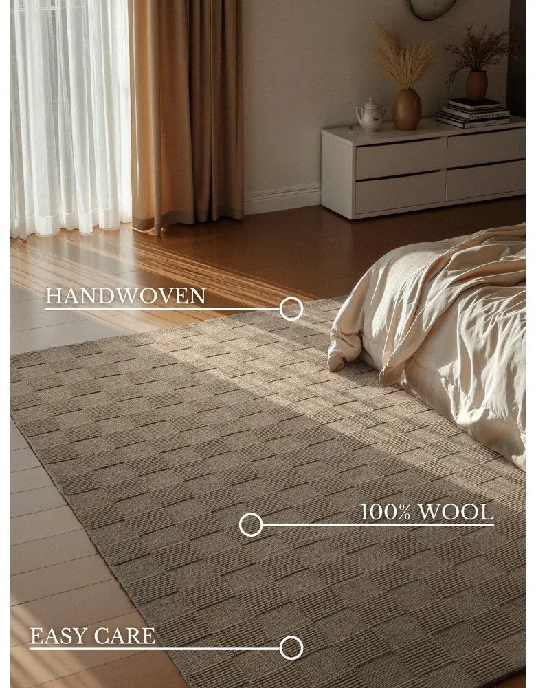 Бежов ръчно изработен вълнен килим 120x170 cm Scala – Villeroy&amp;Boch