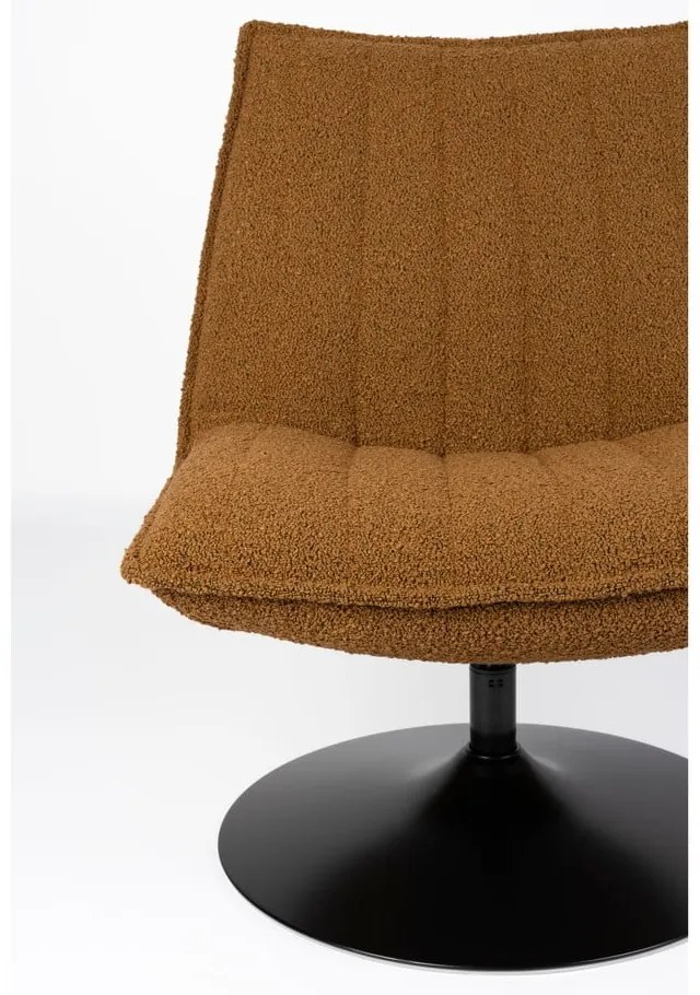 Стол в цвят охра от плат bouclé Jax - White Label