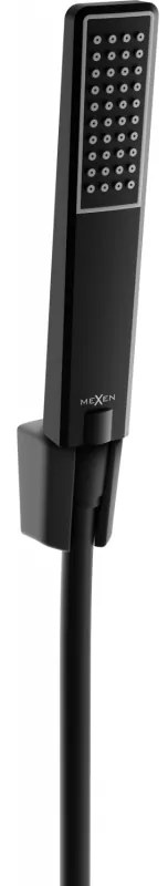 Mexen R-72 комплект за душ с точково захващане, черен - 785725052-70