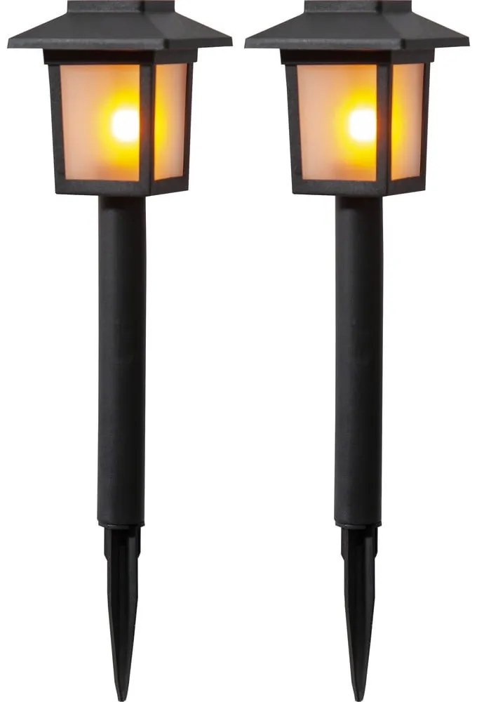 Комплект от 2 външни слънчеви LED лампи, височина 23 см Flame - Star Trading