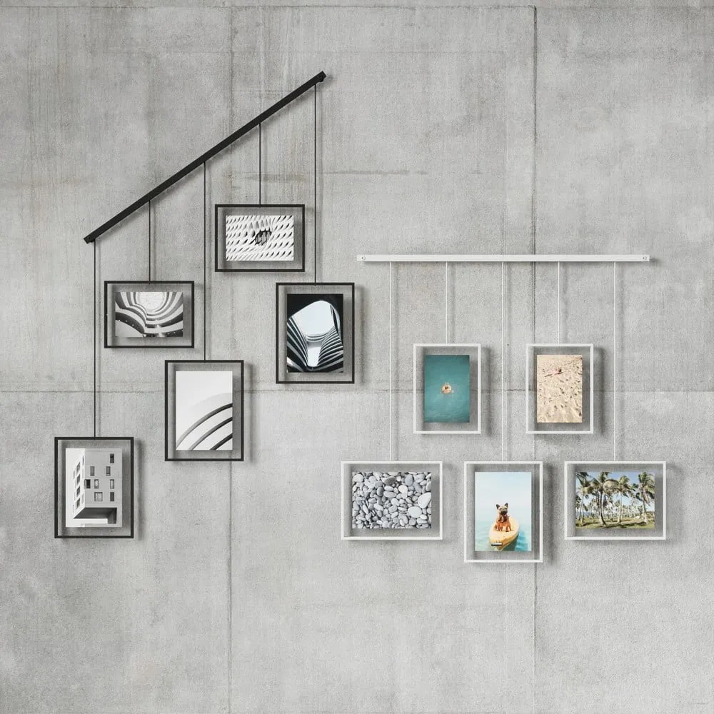 Бели метални рамки за стена в комплект от 5 броя 66x69 cm Exhibit - Umbra