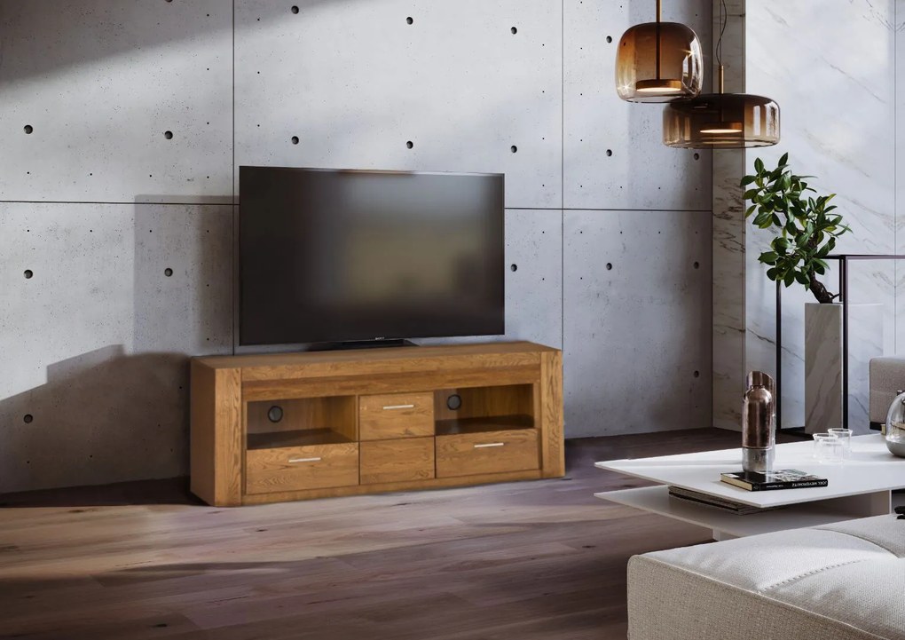 TV шкаф Denny -кафяв