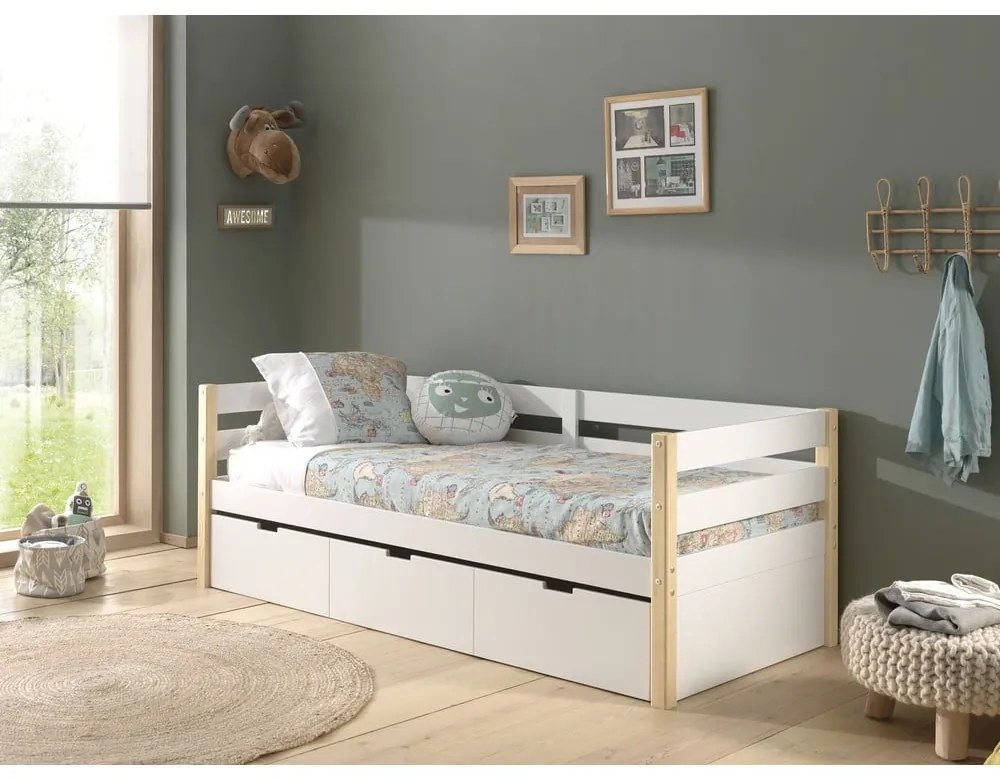 Бяло чекмедже под детското легло Margrit - Vipack