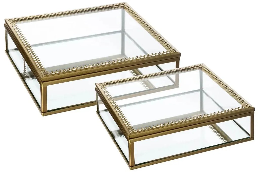 Сет кутии за съхранение на бижута atmosphera Spirit, 2бр, Стъкло