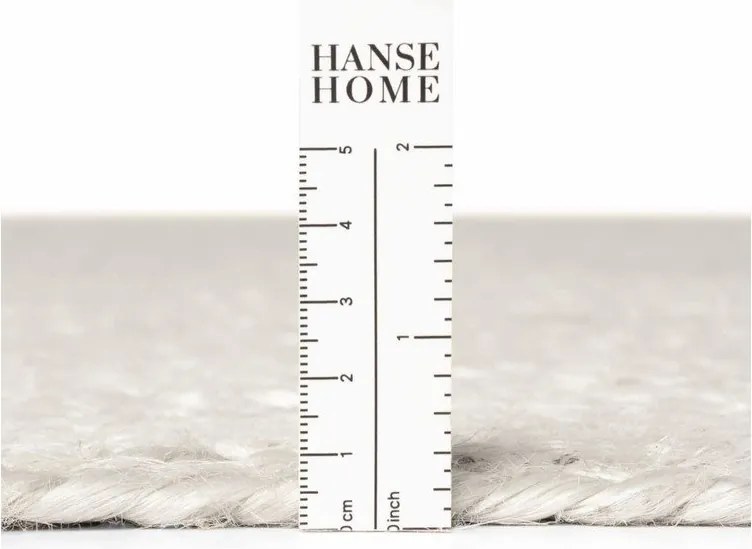 Кремав двустранен/ръчно изработен ютен килим 160x230 cm Braided – Hanse Home