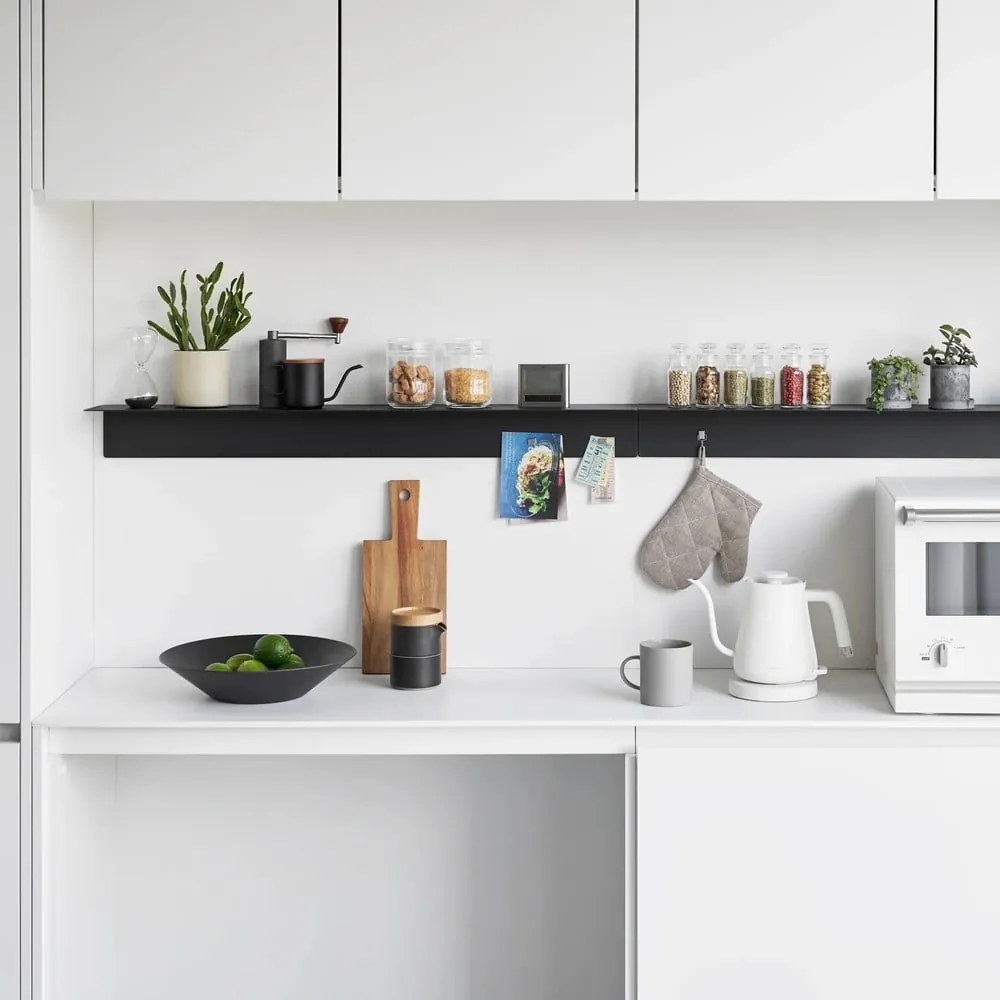 Черен метален стенен рафт 90 cm – YAMAZAKI