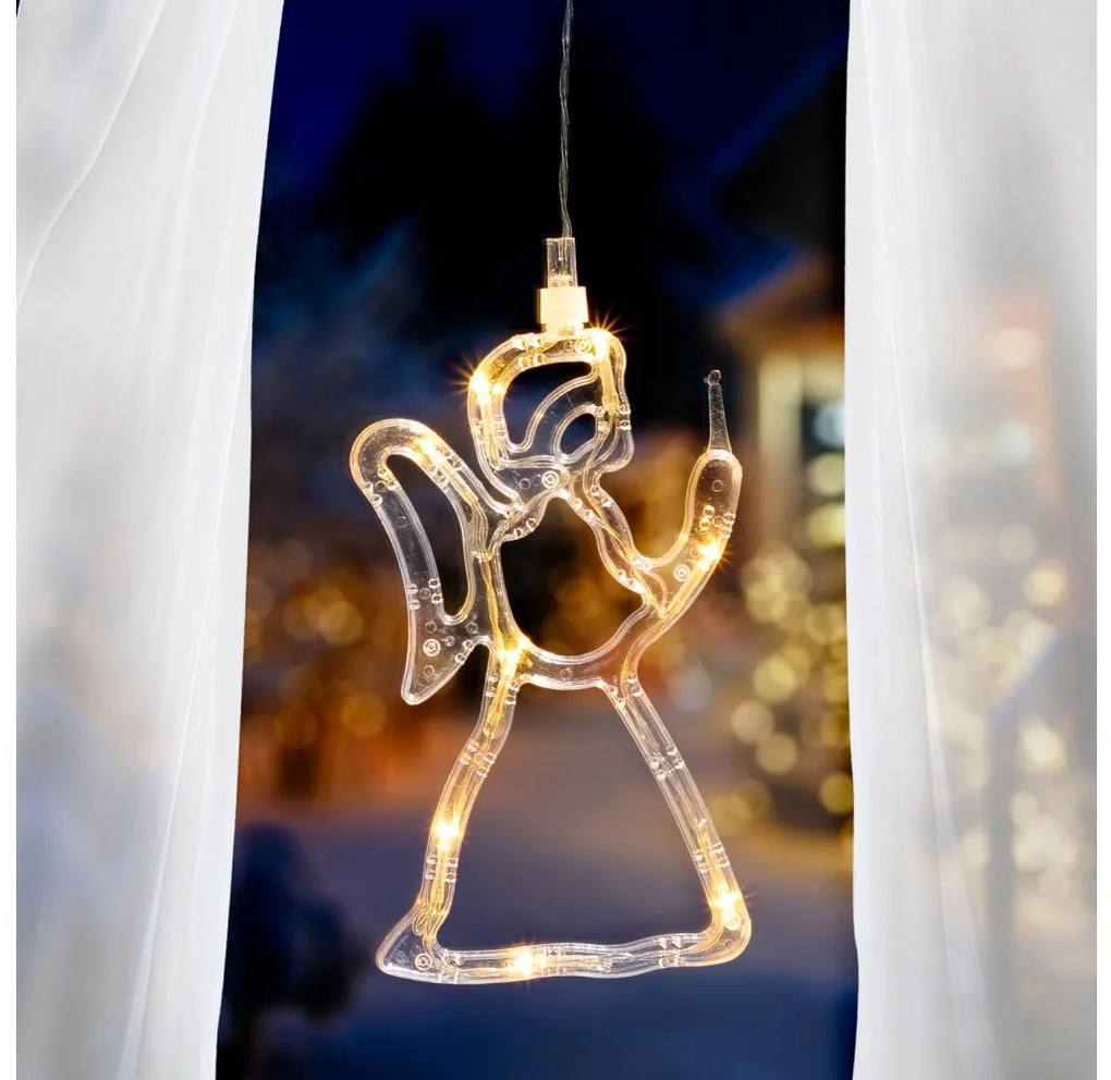 Декорация за прозорец 8xLED, 3xAA батерии