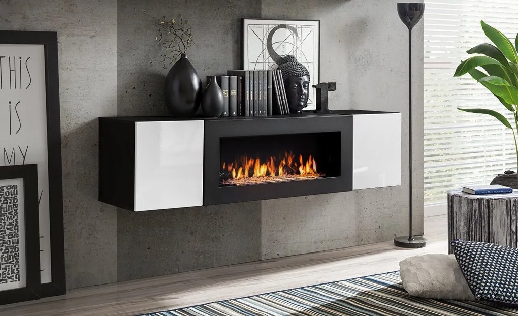 Висящ шкаф Fly-White - Black