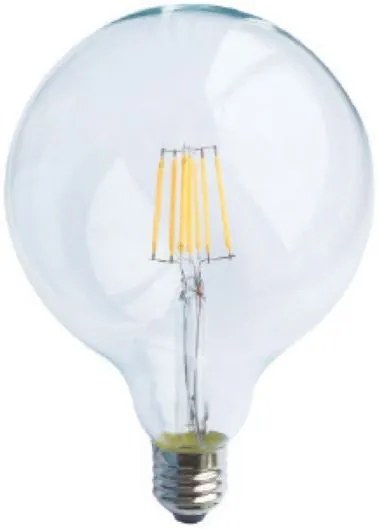 Лампа LED Filament E27 Globe 6W 2700K Dimmable