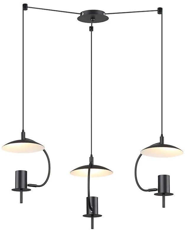 Висяща таванна лампа Parachute 3лампи-Leuko