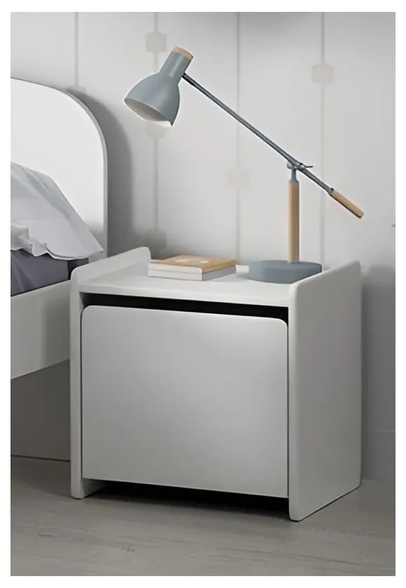 Бяло детско нощно шкафче Kiddy - Vipack