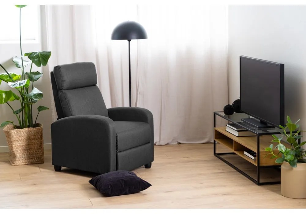 Антрацитно релаксиращо кресло Siom – Actona