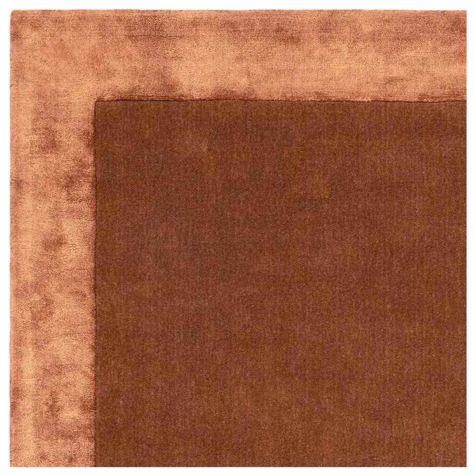 Ръчно изработен килим със смес от вълна в в тухлен цвят цвят 200x290 cm Ascot – Asiatic Carpets