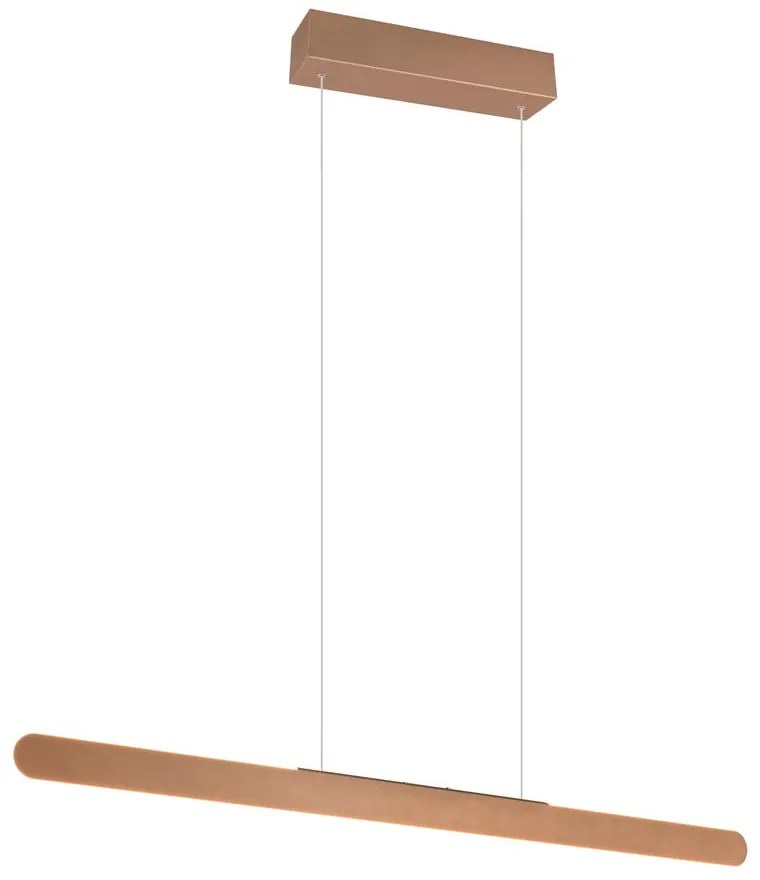 Кафяво LED висящо осветително тяло Helios - Trio