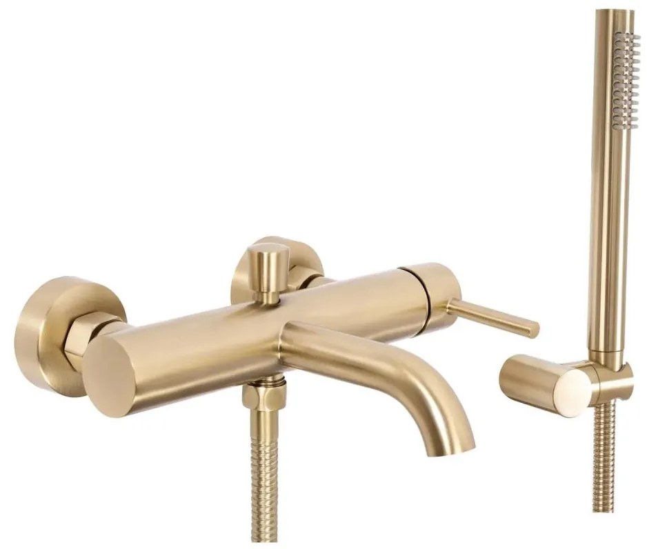 REA-B8010 - Комплект за вана LUNGO в четкано злато