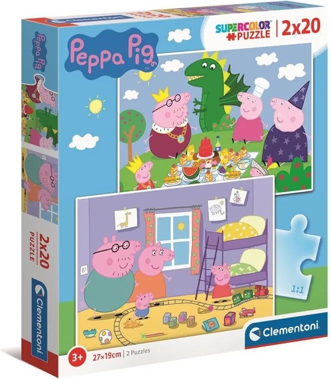 Clementoni - Пъзел Peppa Pig 2х20 части 24778