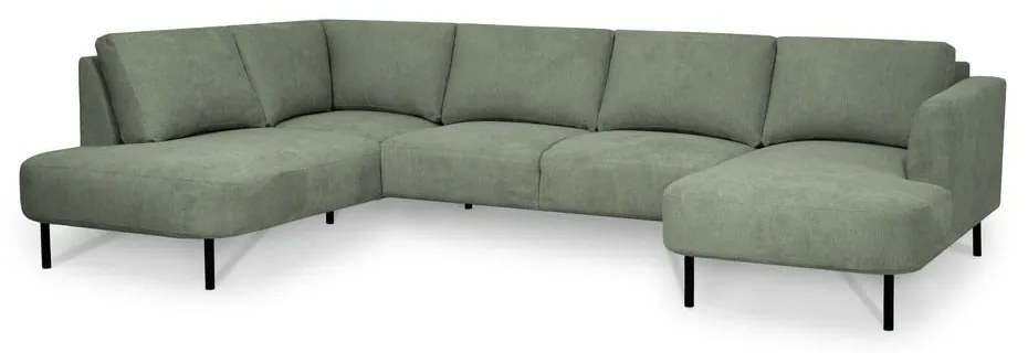 Зелен ъглов диван (ляв ъгъл/"U" форма) Hero – Scandic