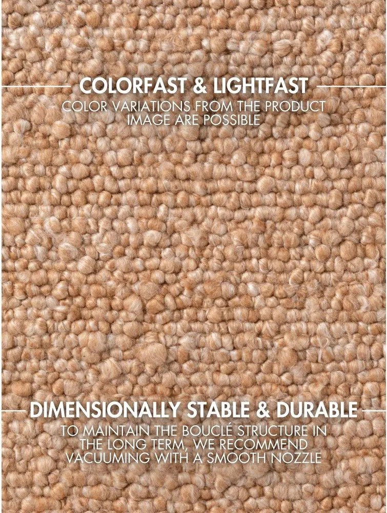 Бежов ръчно изработен килим от букле 120x170 cm Notting Hill Portobello – Ted Baker