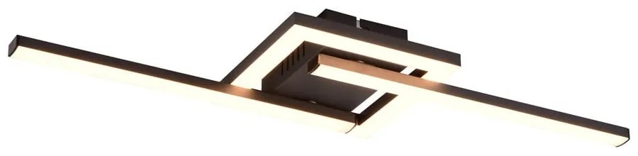 Черна LED светлина за таван 16x54 cm Viale - Trio