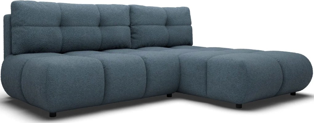 Ъглов Диван Лимо - Син - Десен