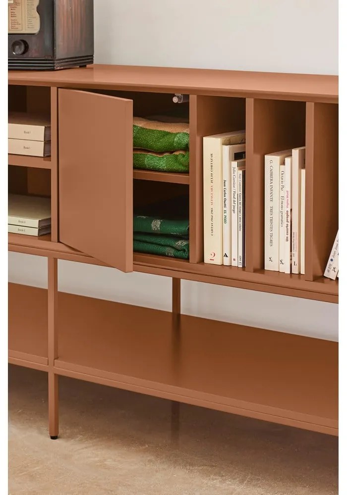 Маса за телевизор в тухлен цвят 220x74x45 cm Platt – Teulat