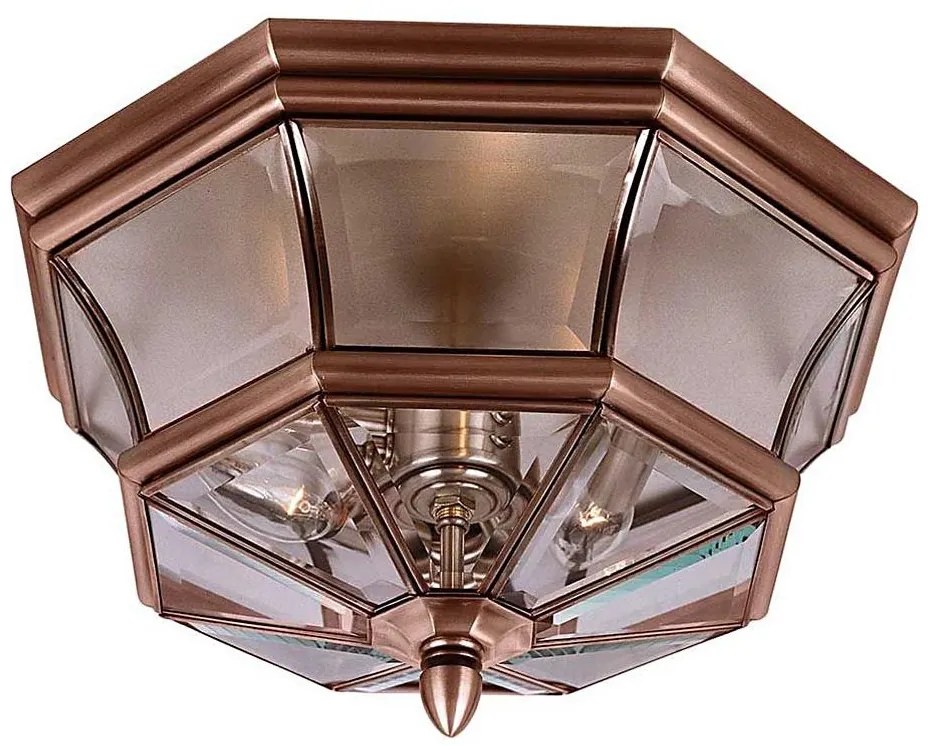 Quoizel QZ-NEWBURY-F-AC - Външно таванно осветително тяло NEWBURY 3xE14/60W/230V IP44