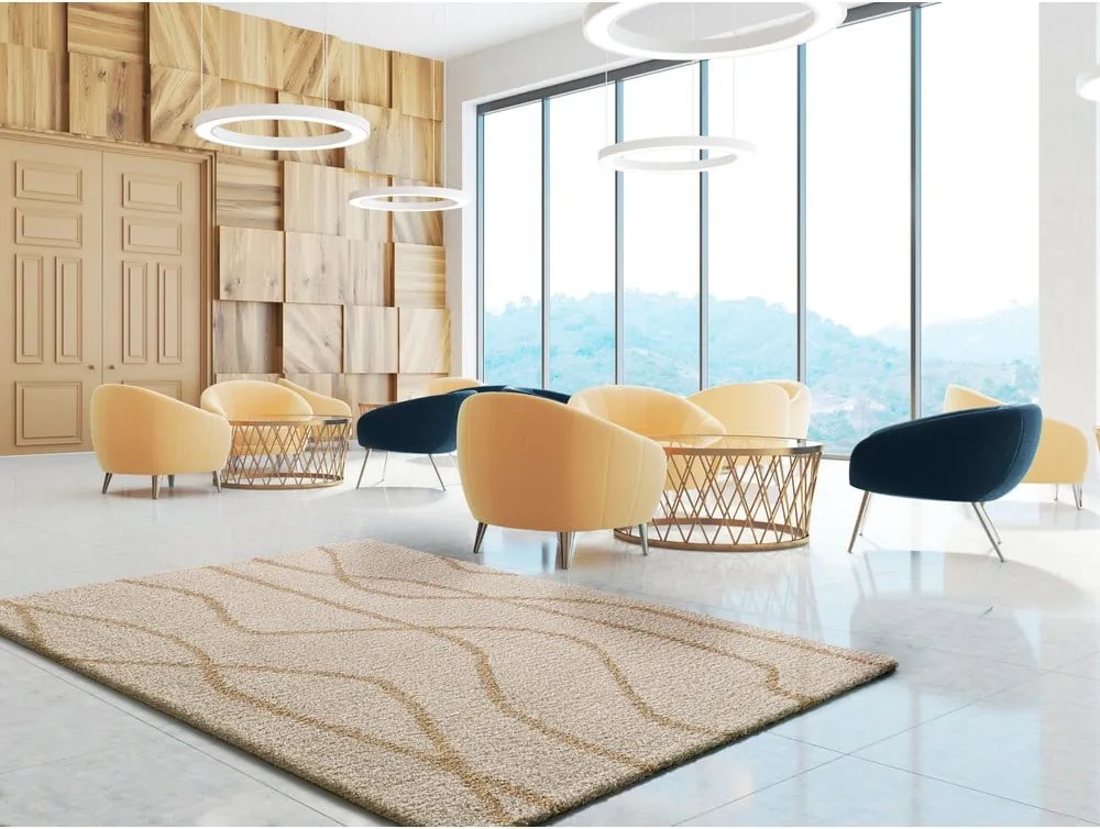 Кремав килим 160x230 cm Routa – Universal