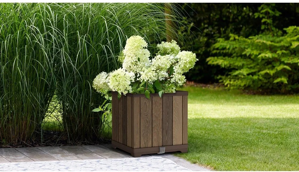 Пластмасова самополиваща се саксия за цветя Deco Square – Keter