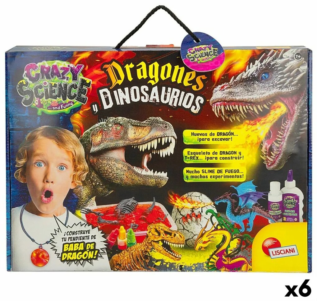 Научна Игра Lisciani Dragones y dinosaurios ES (6 броя)