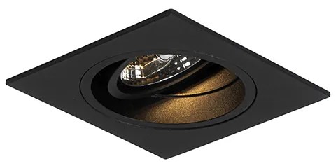 Модерен вграден прожектор черен регулируем - Chuck 70