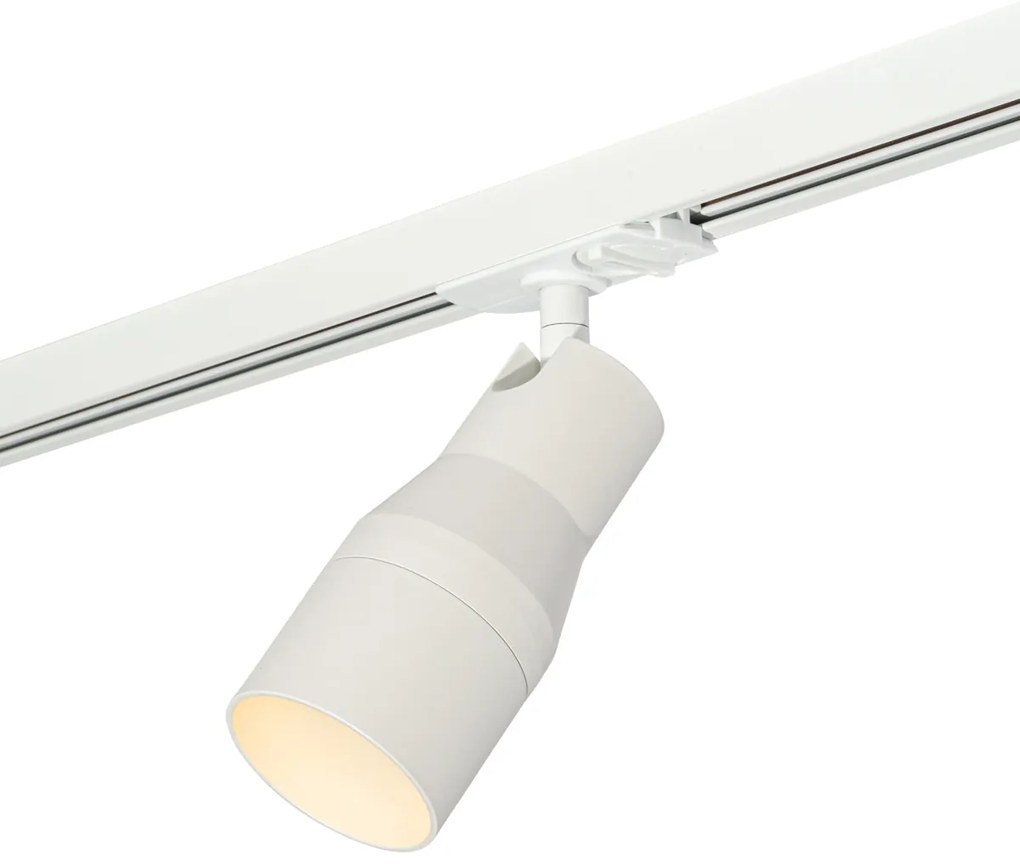 Модерен бял прожектор за 1-фазова релсова система - Iconic Kohua