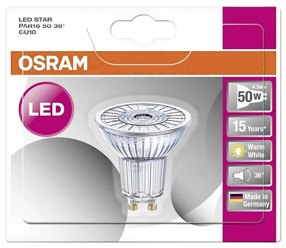 LED Крушка STAR GU10/4,3W/230V 2700K - Osram