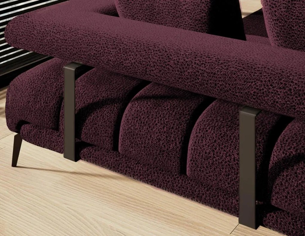 Ъглов диван Magnito Mini-Вишна-ляв