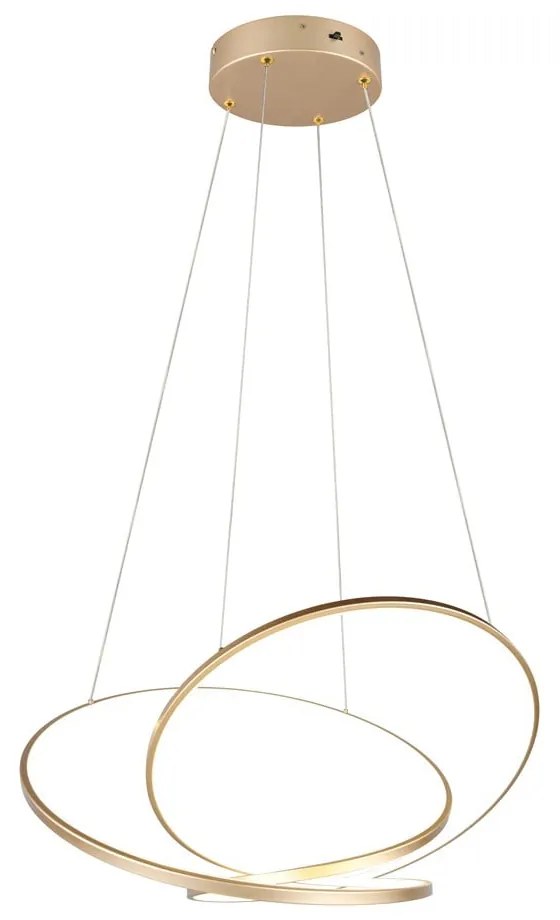 LED затъмняващо се висящо осветително тяло златно Darvin – Trio