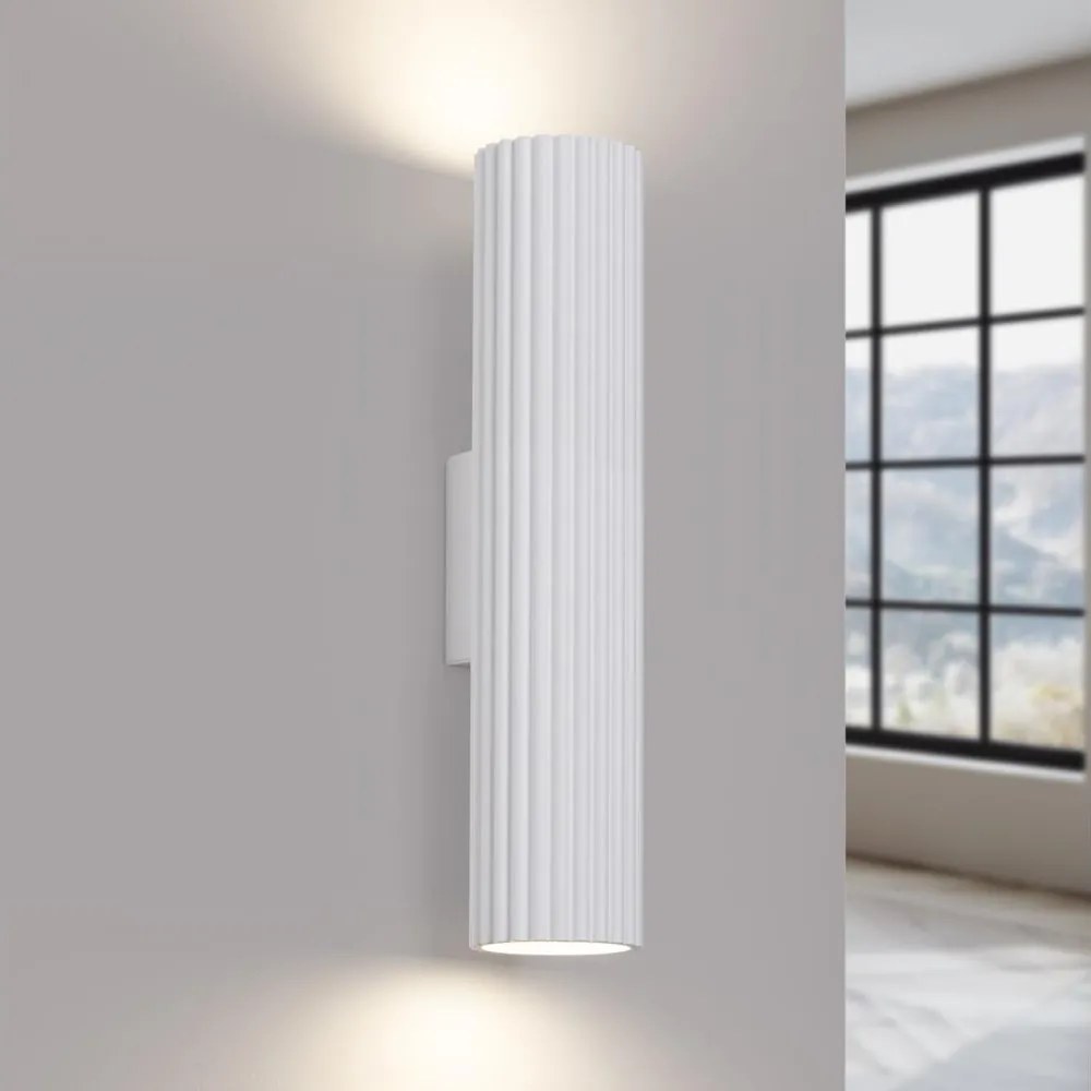 Brilagi - LED стенна лампа CRESTO 2xGU10/10W/230V 30 см бяла