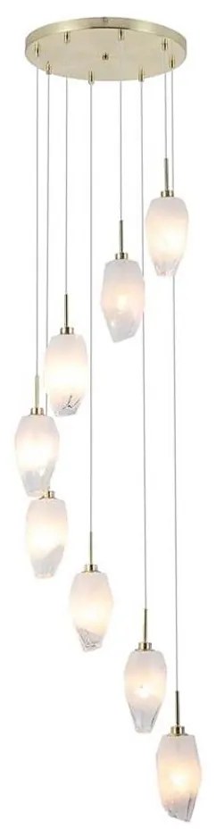 Searchlight 23147-8SB - Полилей на кабел ROCKY 8xG9/33W/230V