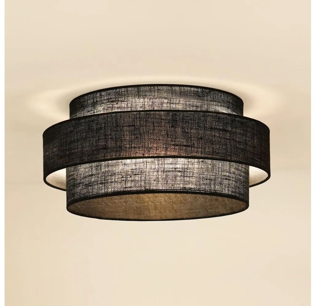 Brilagi - LED таванно осветление SPACE YUTE 12W/230V, Ø50 см, черно