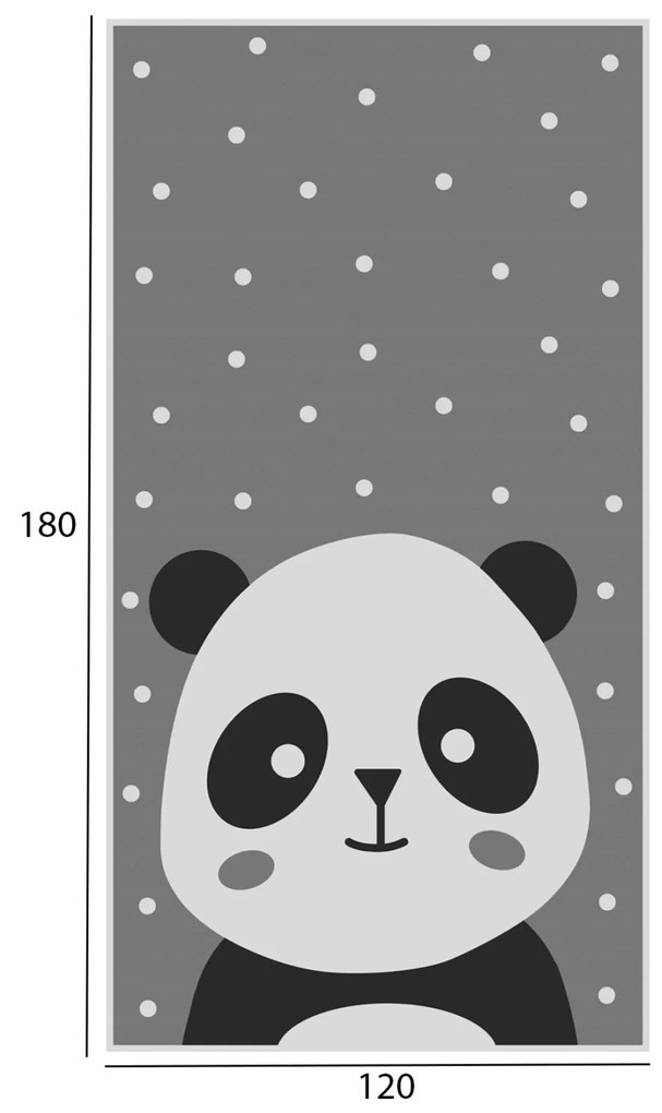 Детски килим 120х180 - HM7679.14 Панда