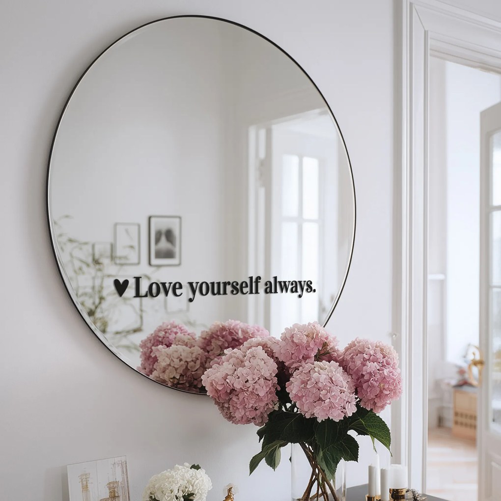 Стикер за огледало S36 – Love yourself always. 89x9