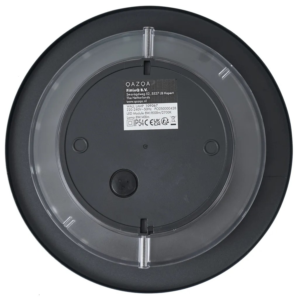 Външна стенна лампа черна с LED IP54 - Soleil