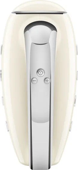 Ръчен миксер SMEG 50's Style HMF01CREU, 250W, 9 скорости, Турбо, Скрит LED дисплей, Таймер, Аксесоари, Кремав