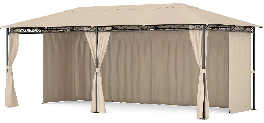 Blumfeldt Mondo 3x6 беседка с метална рамка и4 странични стени