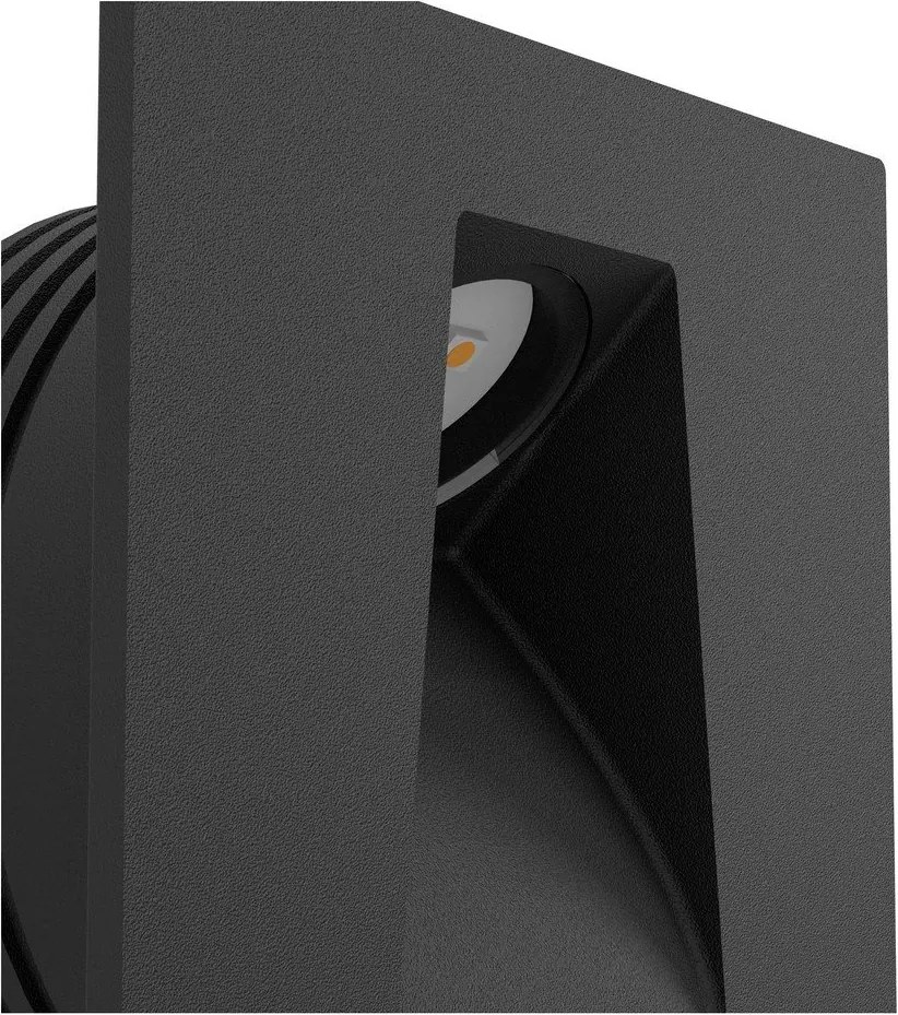 Черна LED стенна лампа MECINOS – EGLO