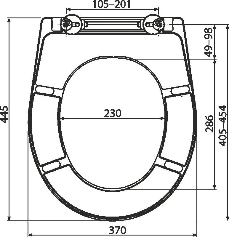 Покривало за тоалетна Duroplast Soft close Alca Plast Simple II