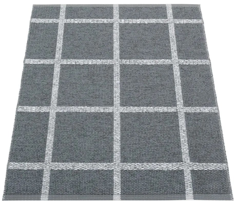 Антрацитен килим за открито и закрито 70x100 cm Ada Granit – Pappelina