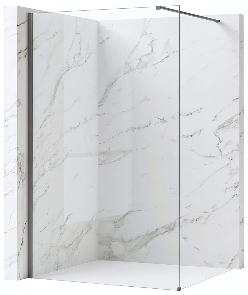 Параван за душ Rea Flexi Transparent / Titan 90