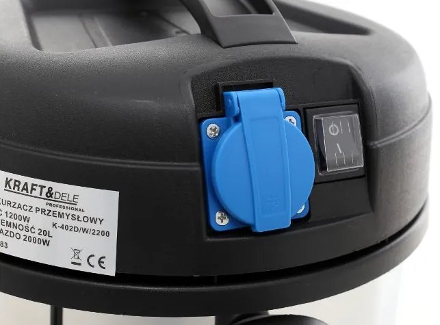 Индустриална прахосмукачка 20L 1200W KD483