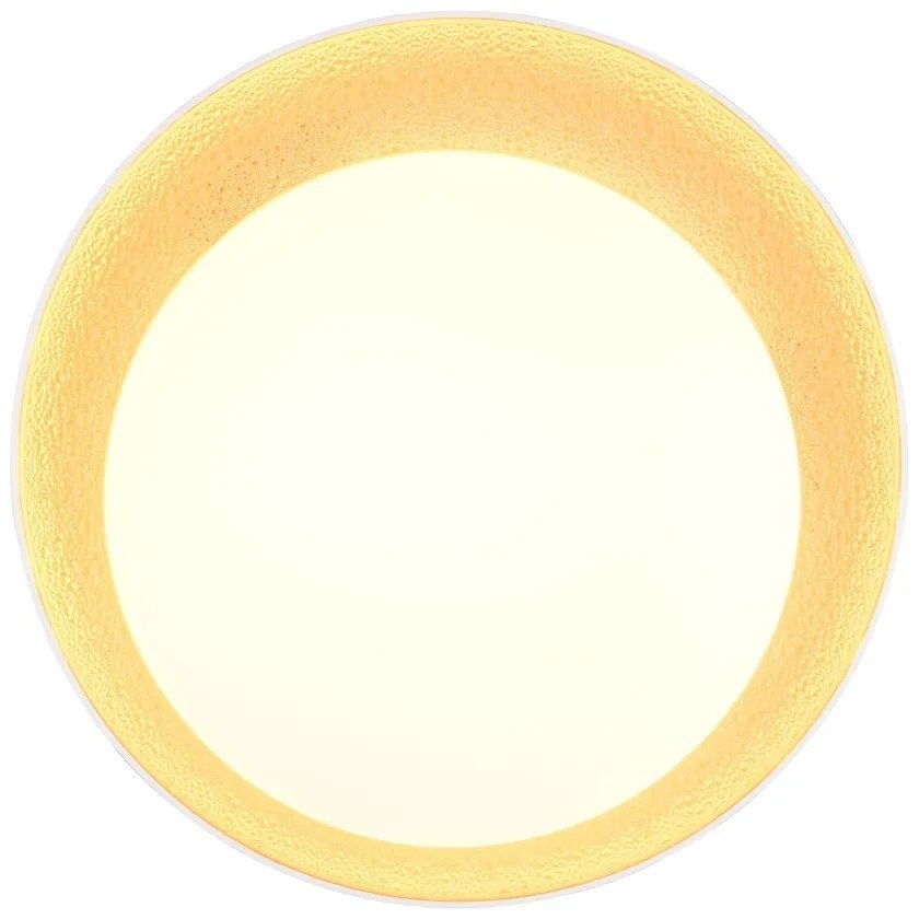 Бяло-светлокафяво LED осветително тяло за таван ø 45 cm Aleta – Reality