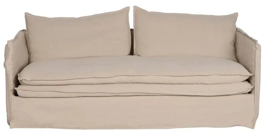 Кремав ленен диван 210 cm – Ixia